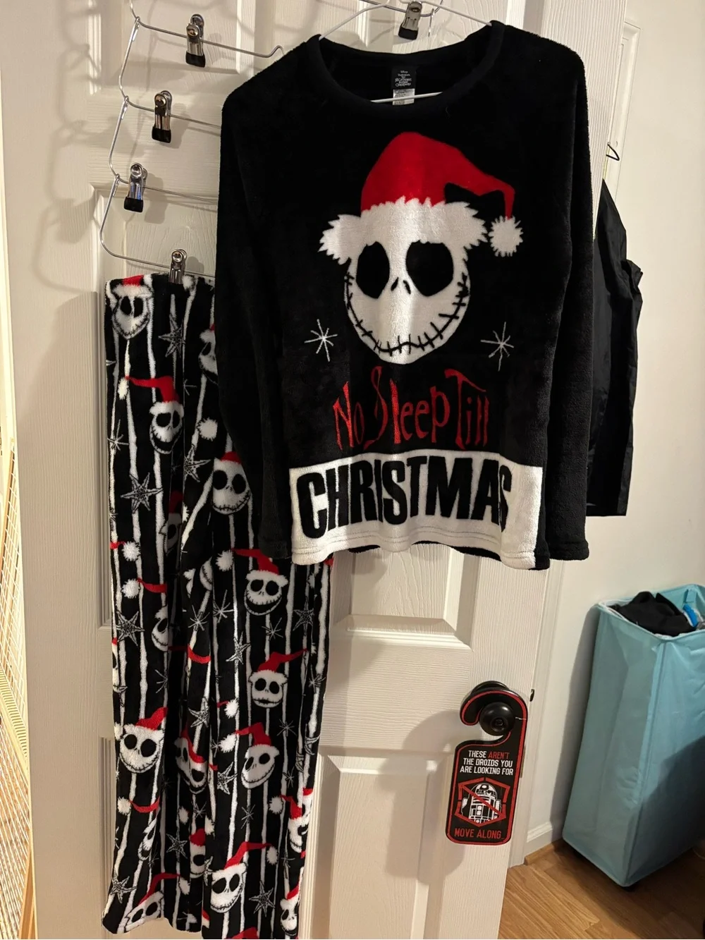 Disney Black & Red 'No Sleep Till Christmas' Kids Pajama Set